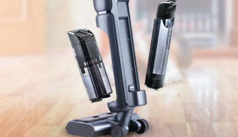AquaFloorCleaner Cordless Plus, отдельные емкости для чистой и грязной воды Моющий аккумуляторный пылесос AquaFloorCleaner Cordless Plus, отдельные емкости для чистой и грязной воды