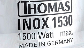 THOMAS Inox 1530, мощность 1500 Вт, произведено в Германии Универсальный пылесос THOMAS Inox 1530, мощность 1500 Вт, настоящее немецкое качество
