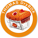 Знак циклонного фильтра THOMAS DryBOX, оранжевый Знак циклонного фильтра THOMAS DryBOX, контейнер драйбокса в оранжевом кружке