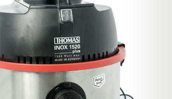 Пылесос Inox 1520 Plus, верхняя часть корпуса Универсальный пылесос THOMAS Inox 1520 Plus, верхняя часть корпуса