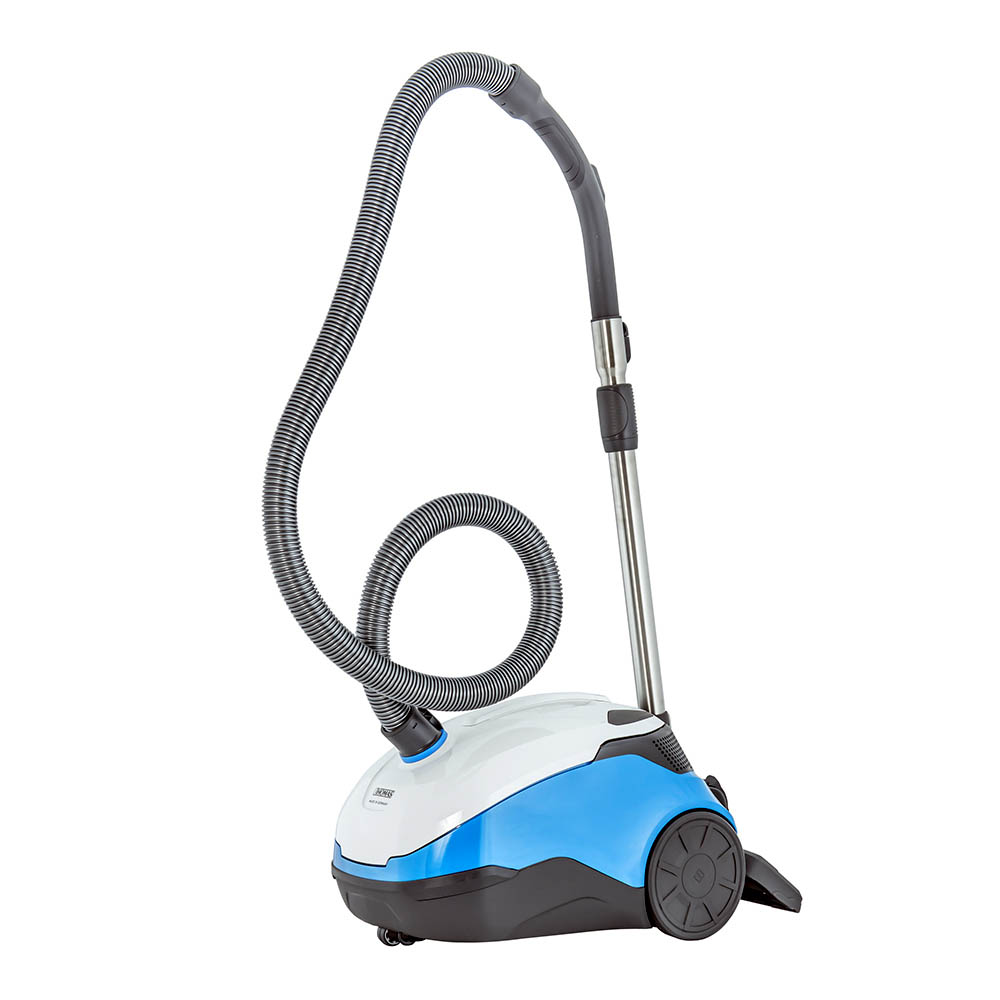 Perfect Air Allergy Pure со шлангом, трубой и насадкой, вид сбоку  Безмешковый пылесос THOMAS Perfect Air Allergy Pure со шлангом, телескопической трубой и насадкой, вид сбоку