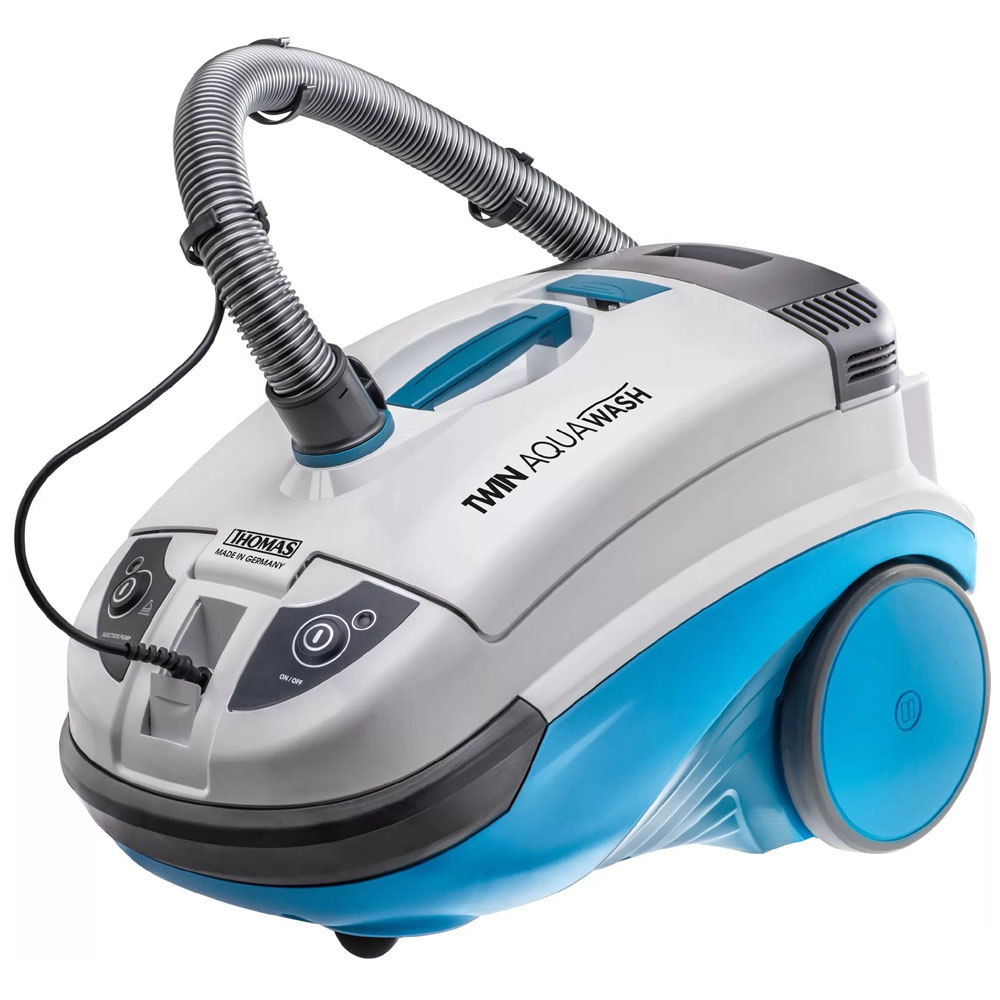 Twin Aquawash Pet, моющий пылесос с подключенным шлангом и трубкой подачи моющего раствора 