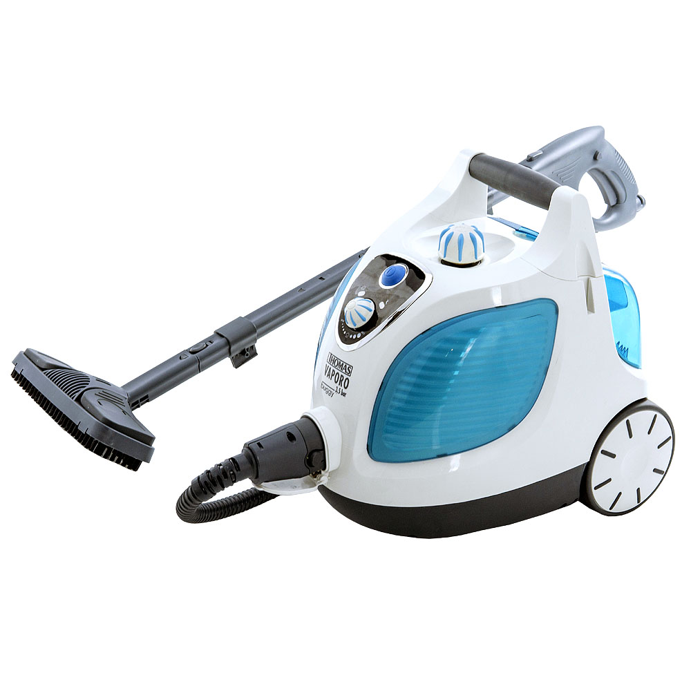 Пароочиститель Vaporo Buggy со шлангом, трубой и насадкой для пола Пароочиститель Vaporo Buggy со шлангом, трубой и насадкой для эффективного удаления сложных загрязнений с пола