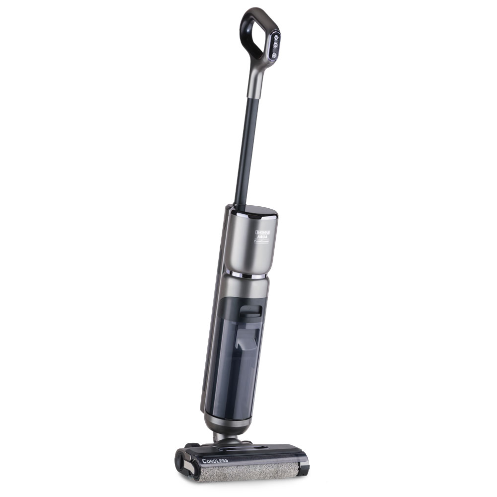 AquaFloorCleaner Cordless, моющий валик из инновационного полимера Аккумуляторный пылесос AquaFloorCleaner Cordless, моющий валик из инновационного полимера для эффективной уборки